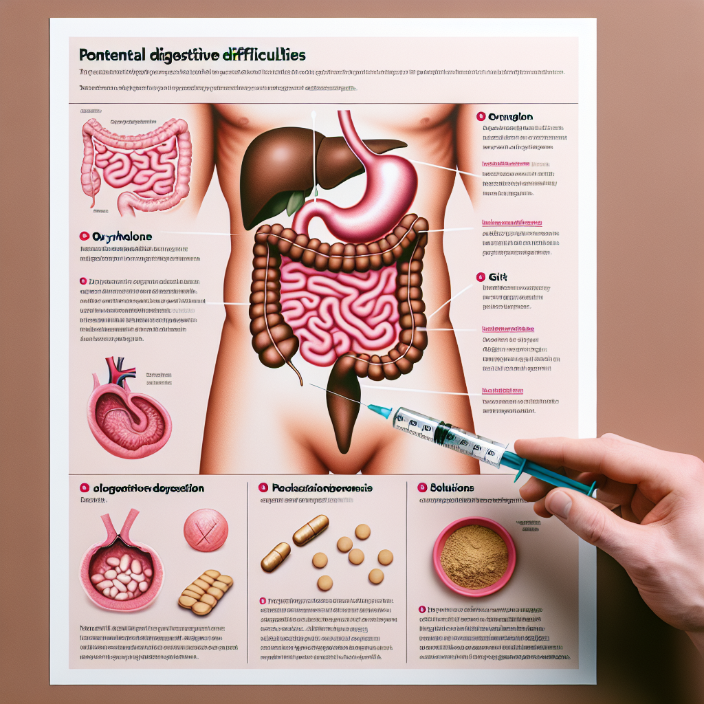 Dificultades digestivas con Oximetolona inyectable: soluciones