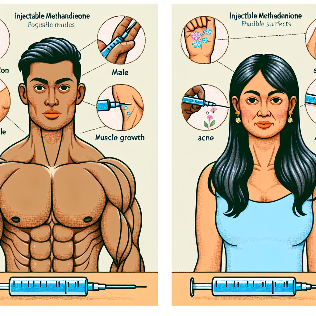 Qué diferencias esperar entre hombres y mujeres con Methandienone inyectables