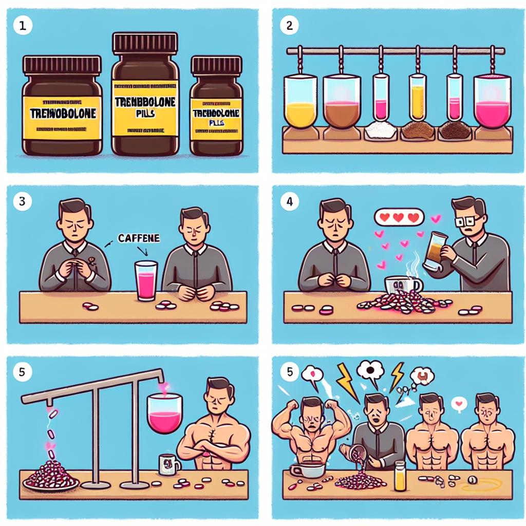 ¿Qué pasa al mezclar Pastillas de trembolona con cafeína?