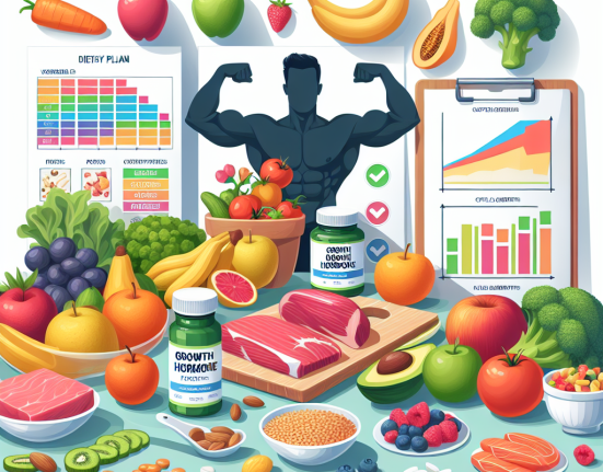 Cómo ajustar la dieta con Hormona del crecimiento para definición