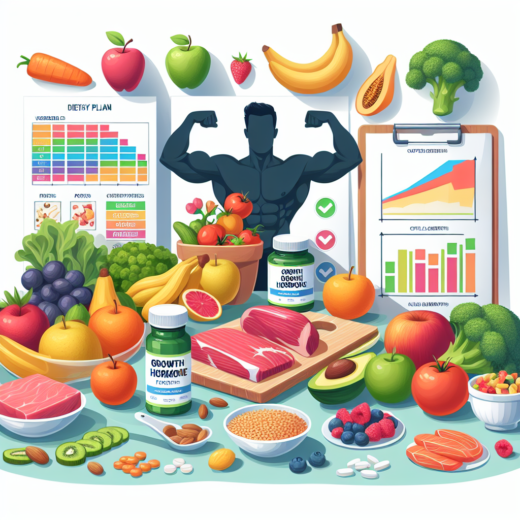 Cómo ajustar la dieta con Hormona del crecimiento para definición