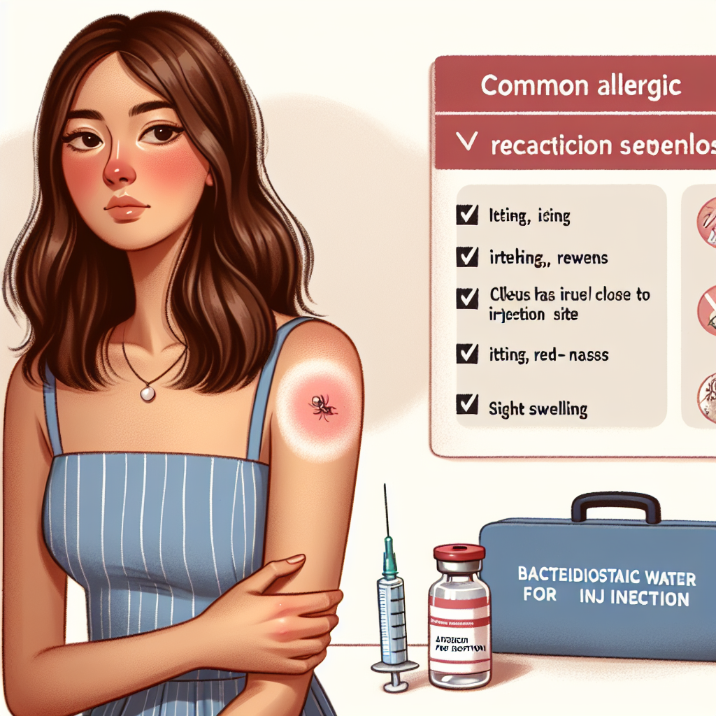 Cómo identificar una reacción alérgica leve a Agua bacteriostática para inyección