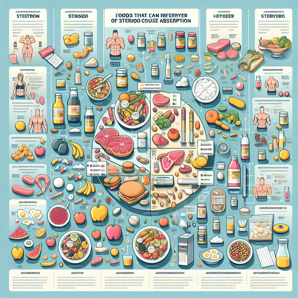 Qué alimentos pueden interferir con la absorción de Cursos de esteroides para mujeres