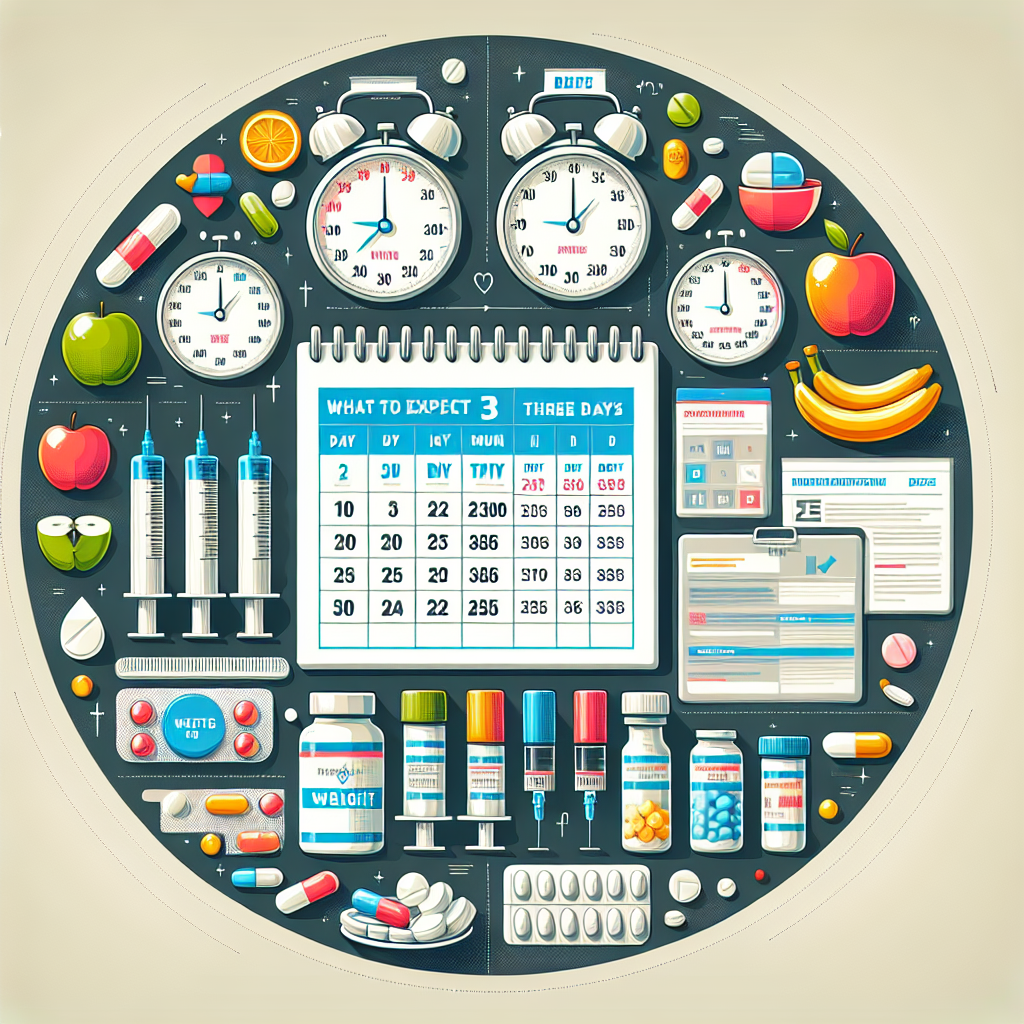 Qué esperar de los primeros 3 días con Inyecciones y pastillas para adelgazar